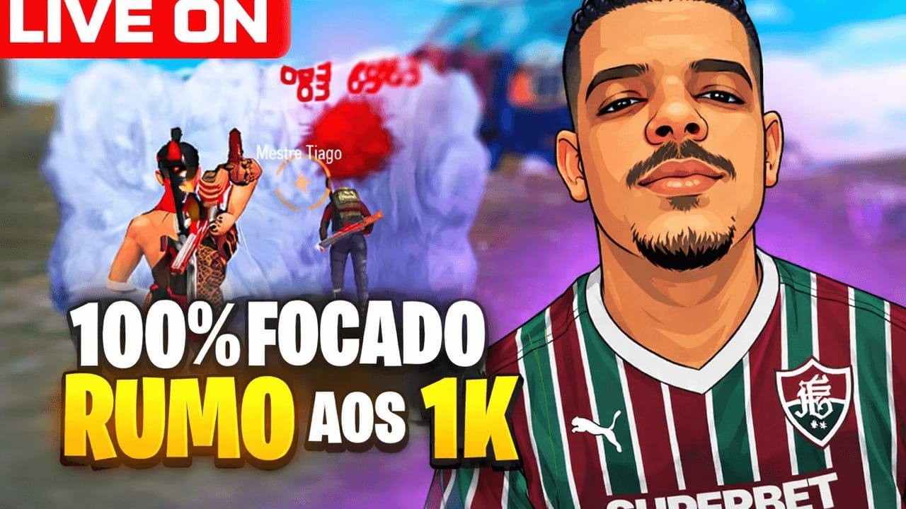 🔴LIVE DE FREE FIRE🔴 JOGANDO COM INSCRITOS E ALEATORIO🔴 RUMO A 1K DE INSCRITOS