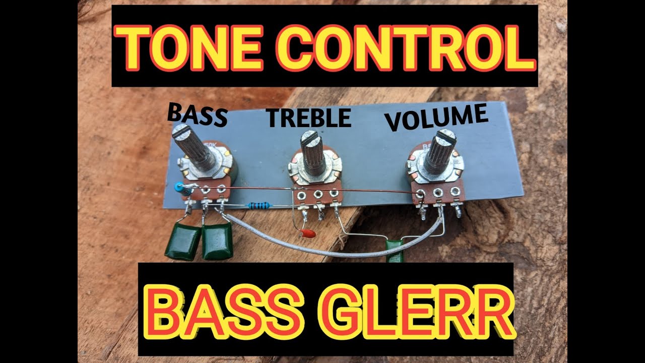 Cara membuat tone control pasif, volume treble bass