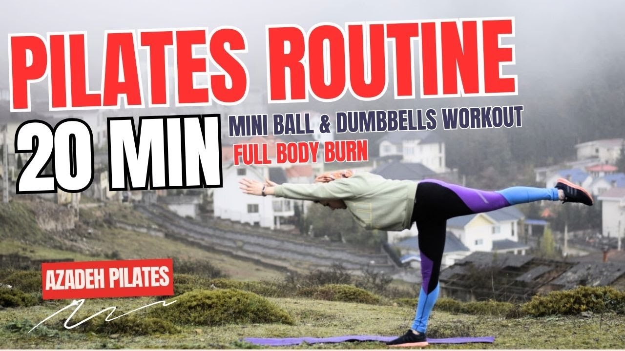20 Min Pilates Routine Mini Ball & Dumbbells Workout  Full Body Burn Strengthen and tone your muscle