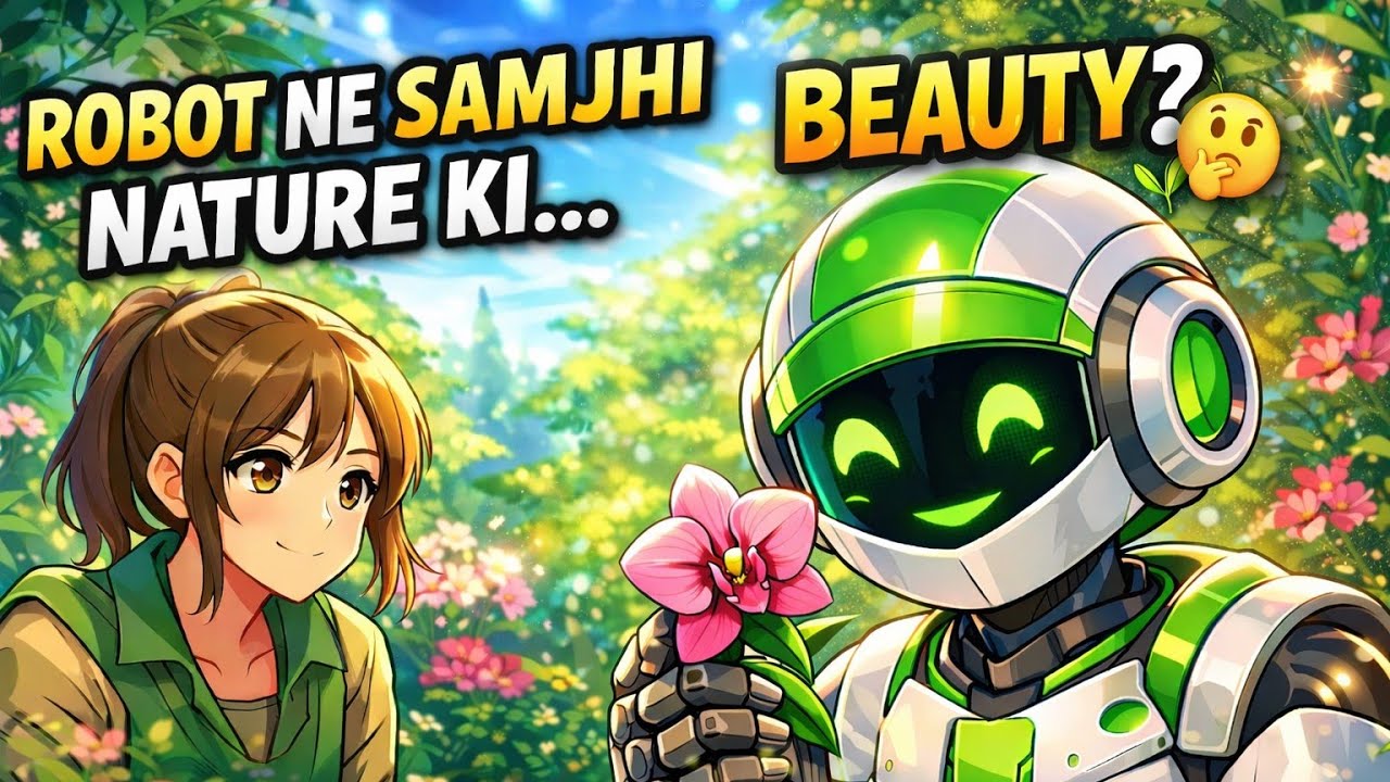 The Robot’s Garden 🤖🌱 | Jab Robot Ne Nature Aur Beauty Samajh Li | Future Story