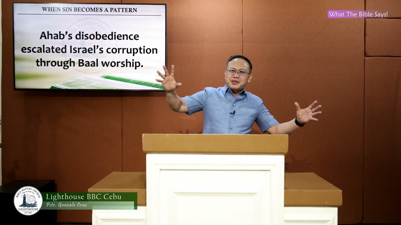 WHEN SIN BECOMES A PETTERN (Sunday Morning, February 8, 2026) Pstr. Gonzalo Cruz