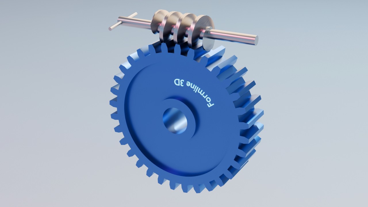 #031 Worm Gear & Worm Wheel – 507 Mechanical Movements 3D Animation