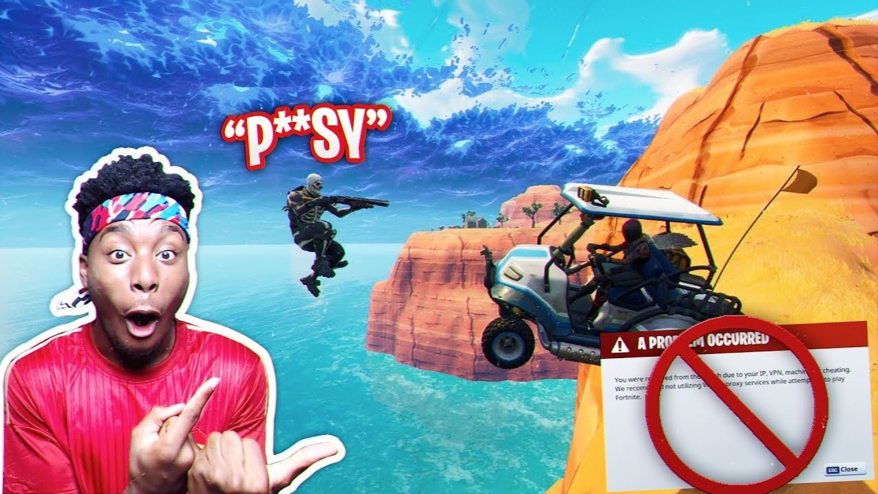 I GOLF CARTED MY SKULL TROOPER PARTNER OFF THE MAP! Fortnite: Battle Royale GONE INSANE!