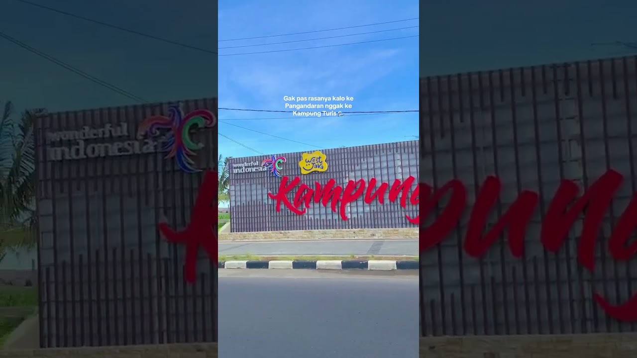 Kampung turis pangandaran #pangandaranhariini #explorepangandaran