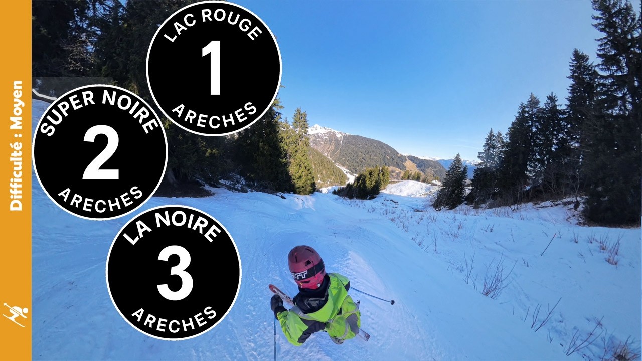 Les pistes noires les plus dures d'Arches-Beaufort