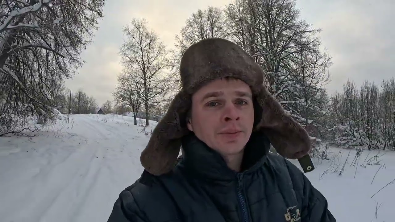 Деревня зимой