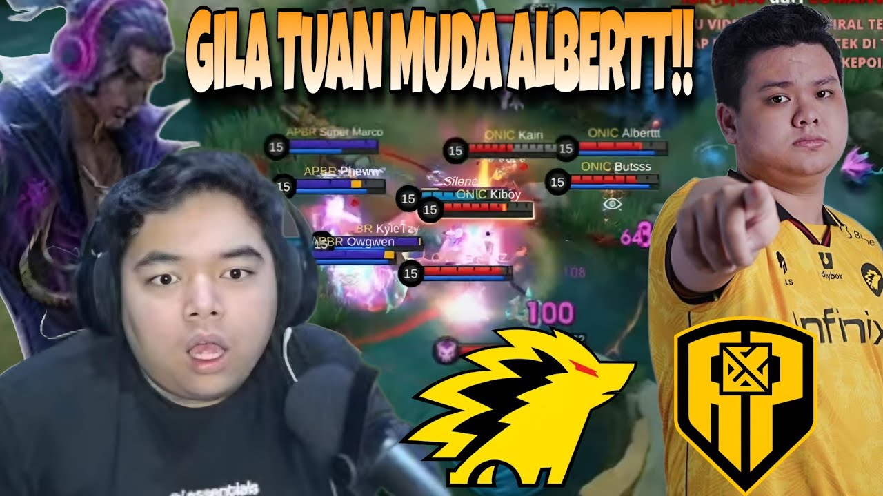 GILAA TUAN MUDA ALBERT AMPUNNN !! BRODYNYA GG BANGET !! ONIC VS APBREN MATCH 3 FINAL - GOF