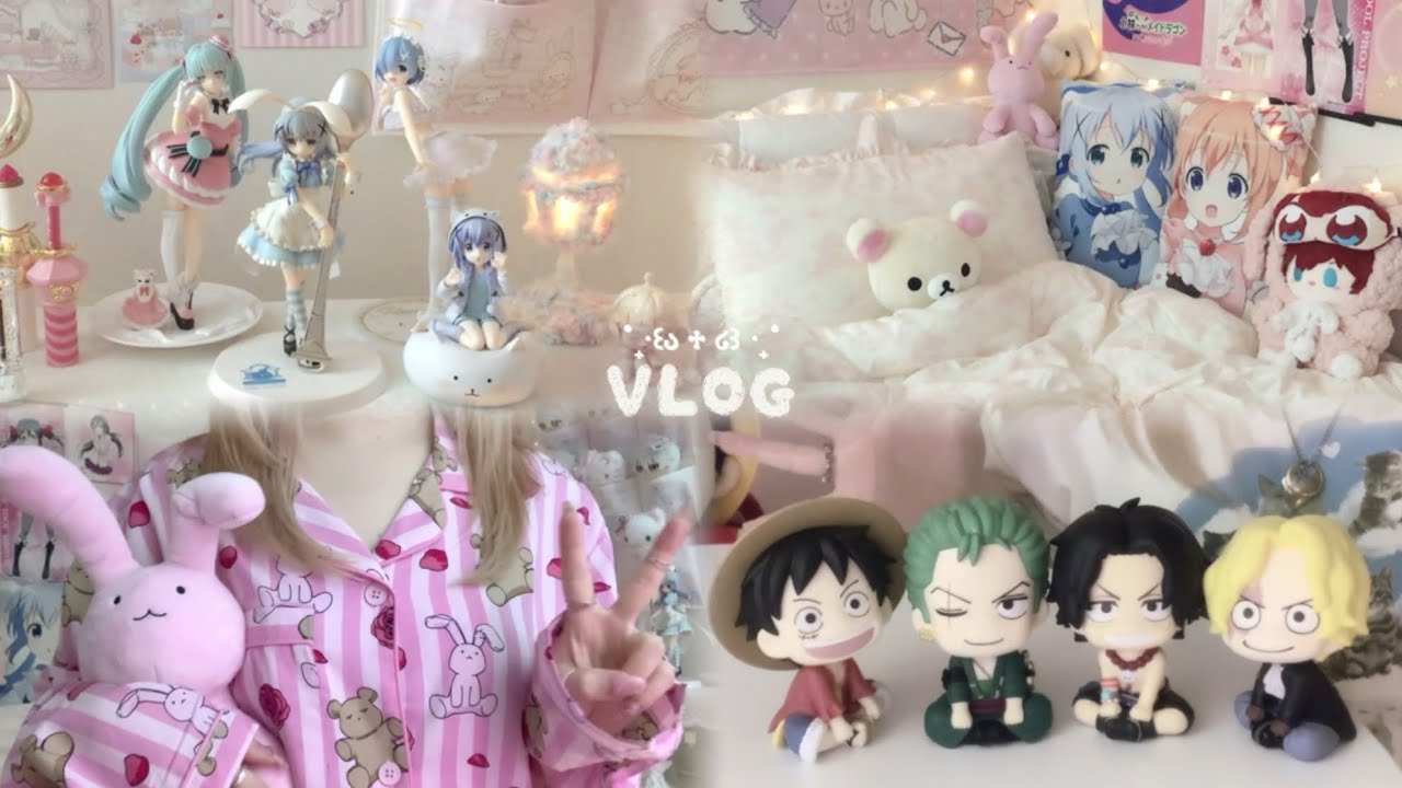 ꒰ა꒰ VLOG ꒱໒꒱ 지갑은 가벼워도 마음은 벅차니까  ⋆ ˚｡⋆ ꪆৎ ˚ 스파오 오란고교 • 원피스 룩업 • 치노 피규어 • 블루록 • 택배깡 • 굿즈깡 • 오타쿠 브이로그