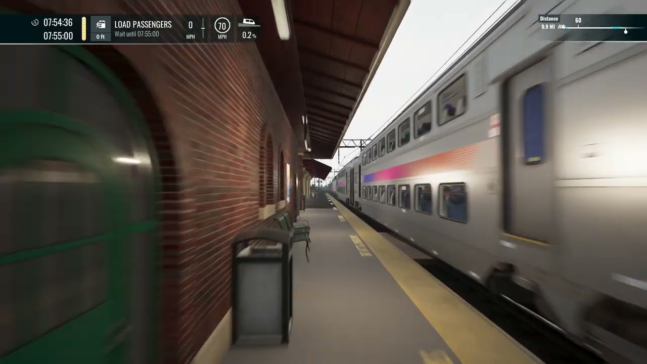 Arriving at Highland Avenue station in Train Sim World 6