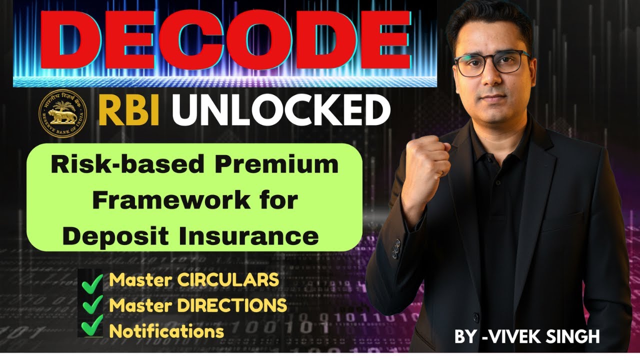 DECODE💡| RBI UNLOCKED 🔓| RBI Master Circulars| Risk Based Premium for Insurance by RBI |Class-11