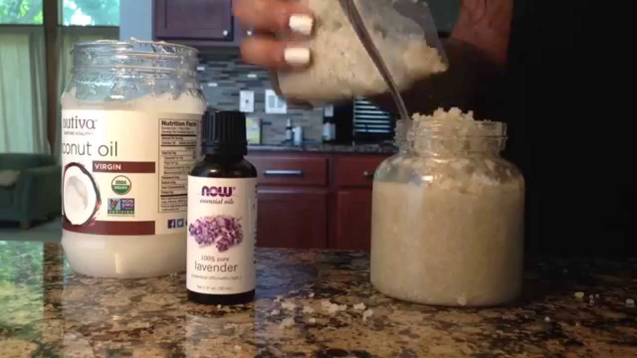 DIY Natural Sea Salt & Coconut Oil Scrub
