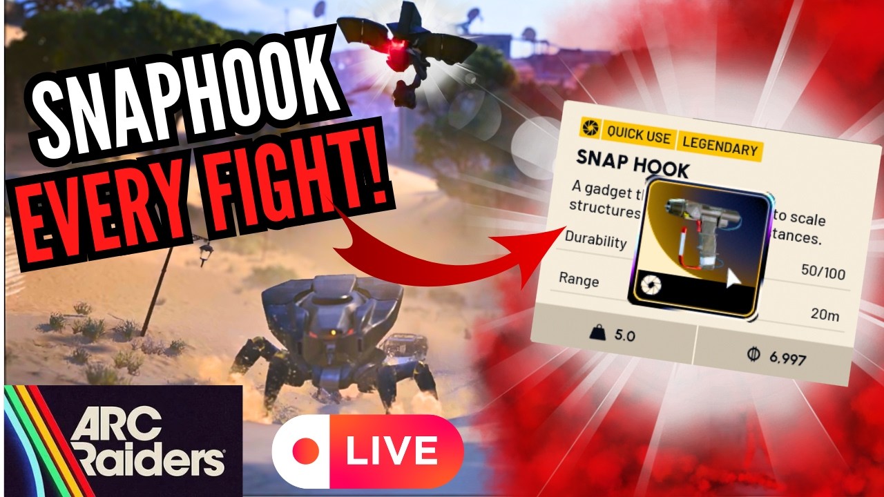 🔴 FORCING a SNAP HOOK EVERY FIGHT! SOLOS PvP in Arc Raiders