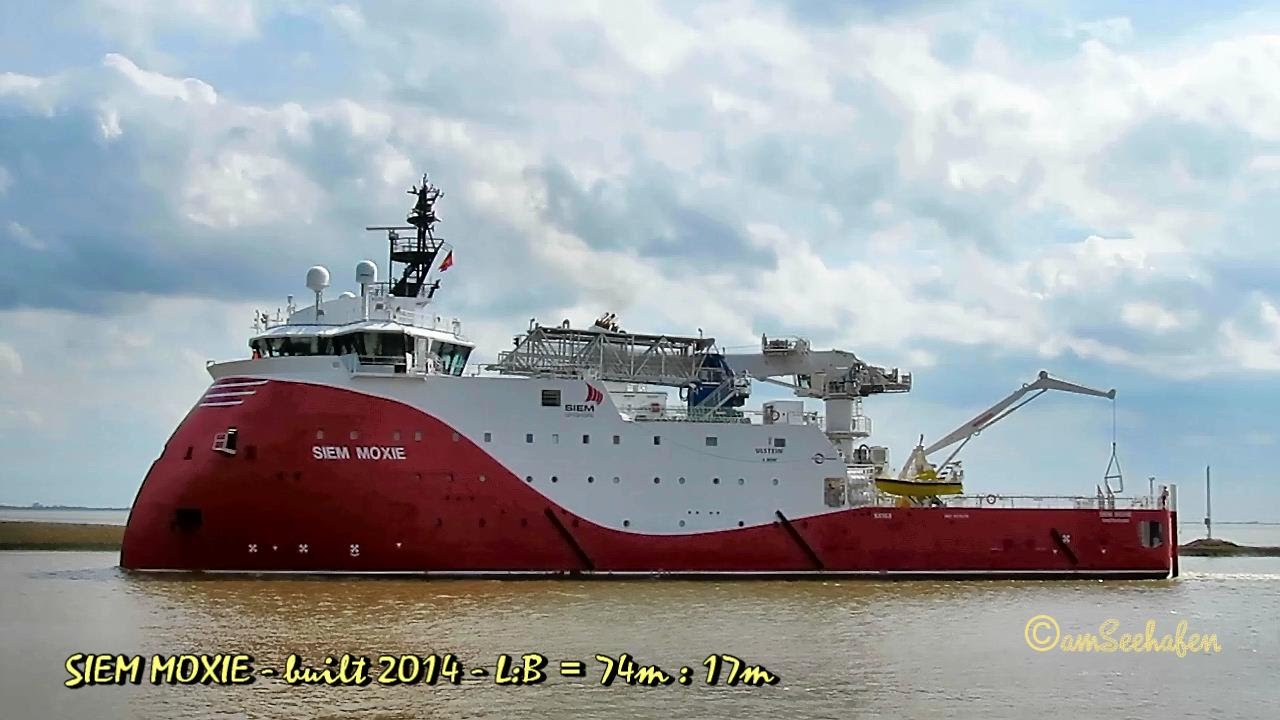 offshore supply vessel SIEM MOXIE LARE7 IMO 9676216 Emden