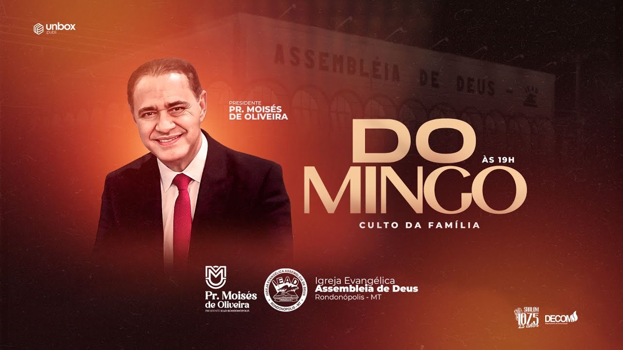 CULTO DA FAMÍLIA -  AO VIVO - 11/01/2026 - DECOM LIVE - IEAD - RONDONÓPOLIS-MT