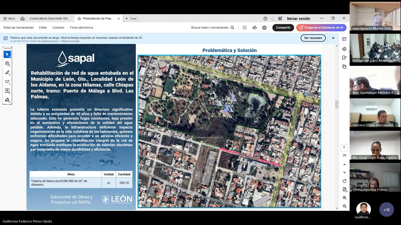 SUBCOMITÉ DE OBRAS Y PROYECTOS 04/12/2025