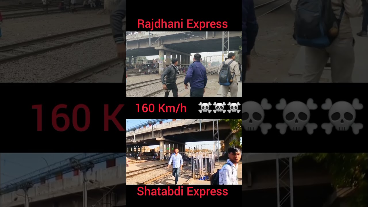 Rajdhani vs Shatabdi Express Powerful Express #shortvideo #indianrailways #trainvideo #youtubeshorts