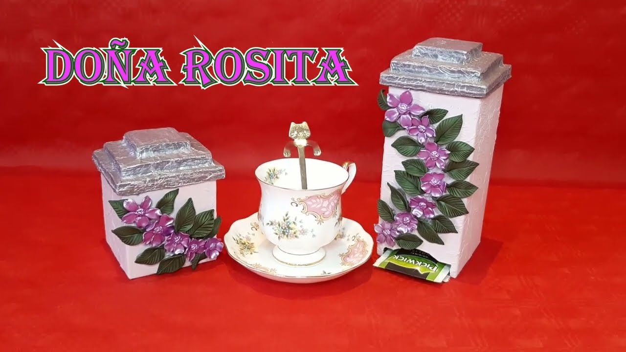 😍  CON ♻ CAJAS DE LECHE PODEMOS HACER BELLOS ADORNOS PARA DECORAR LA COCINA