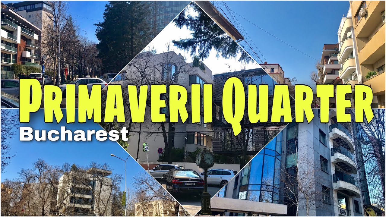 [4K] 🇹🇩 Primaverii Quarter Bucharest | Cartierul Primaverii| Bucuresti Walking Tour