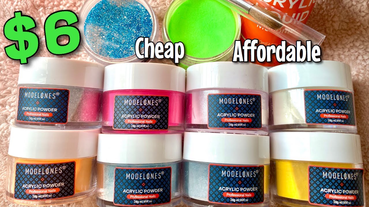 BEST Cheap Acrylic Powders?! Modelones REVIEW! Giveaway winner!
