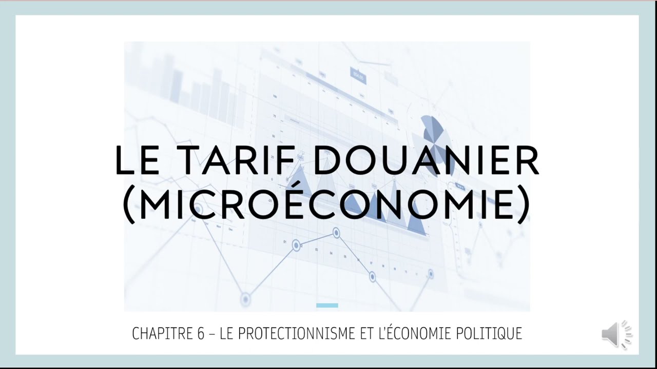 Le tarif douanier