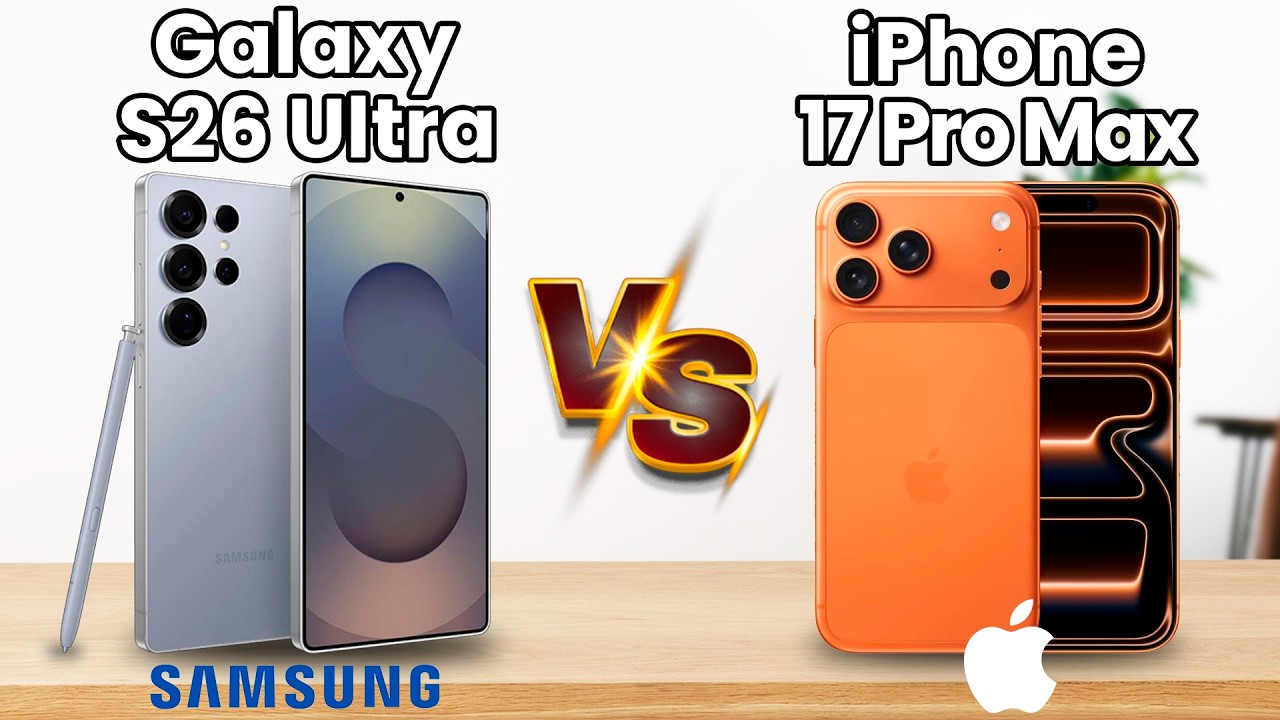 Samsung Galaxy S26 Ultra vs iPhone 17 Pro Max: Comparativo Completo!