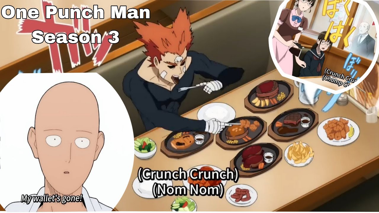 🤣 When Saitama Gets Stressed 😰& Garou Goes Overboard Eating! 😋 One Punch Man Season 3 | 