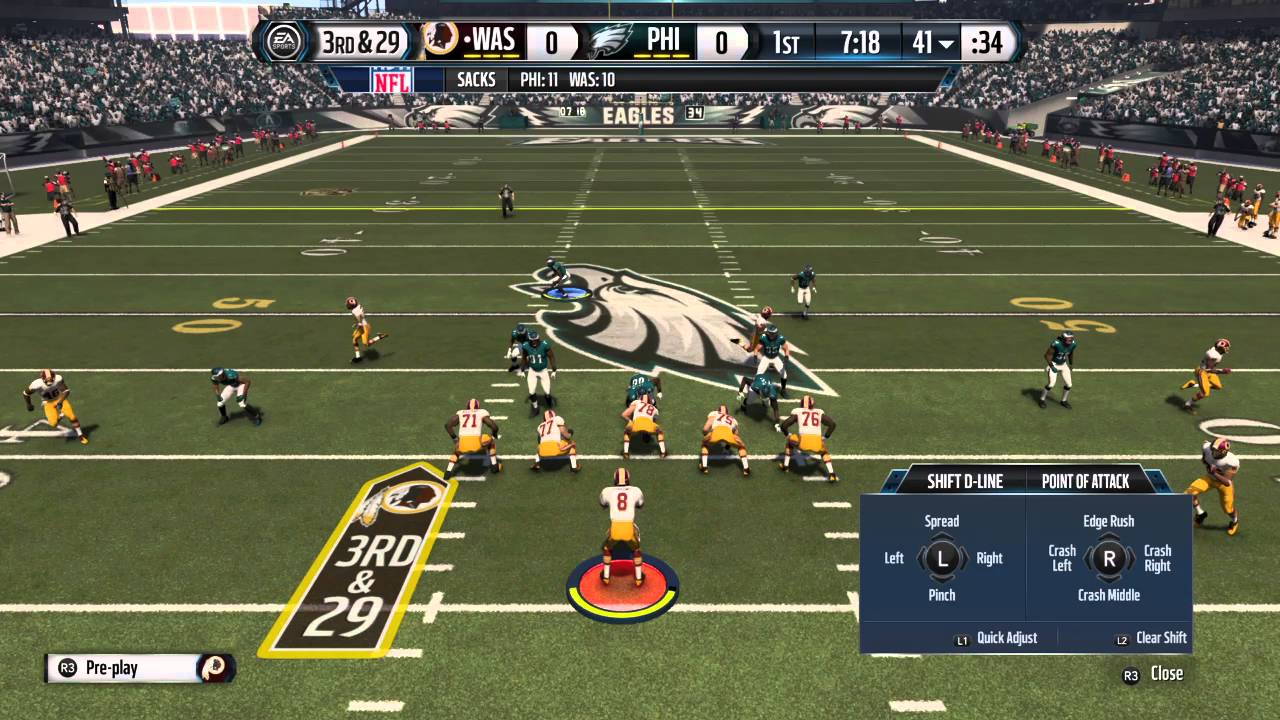 Madden 16 UNSTOPPABLE DOLLAR 326 STR EAGLE SLANT NANO BLITZ MY SUPER BOWL OPPONENT USED AN GAVE ME