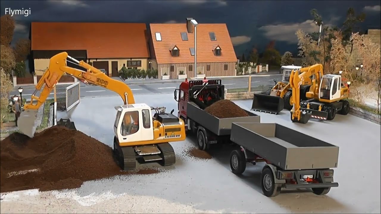 n' bisschen baggern 3   Ein grösserer Löffel für den Liebherr Litronic L900   Siku Control 1:32
