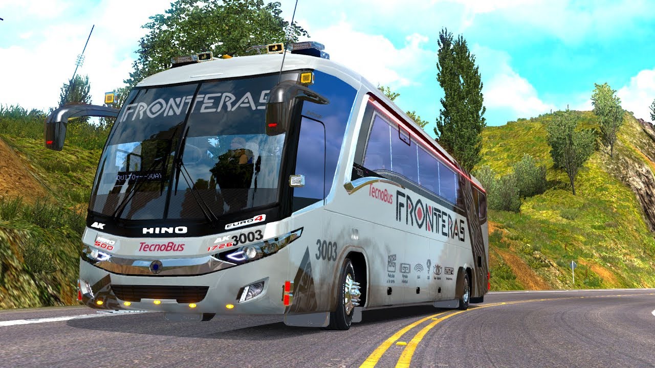 MEGA BUS Hino 700 a ¡TODA VELOCIDAD! | COLOMBIA  | Euro Truck Simulator 2