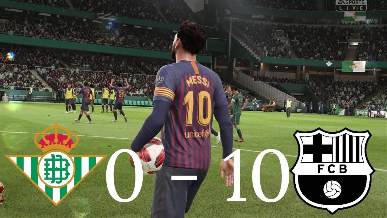 FIFA 19 REAL BETIS vs FC BARCELONA PC GAMEPLAY