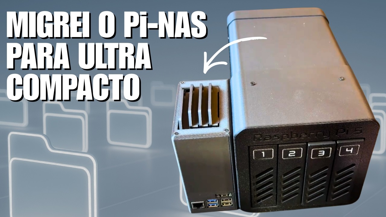 Migrei meu Pi NAS para um BEM mais compacto