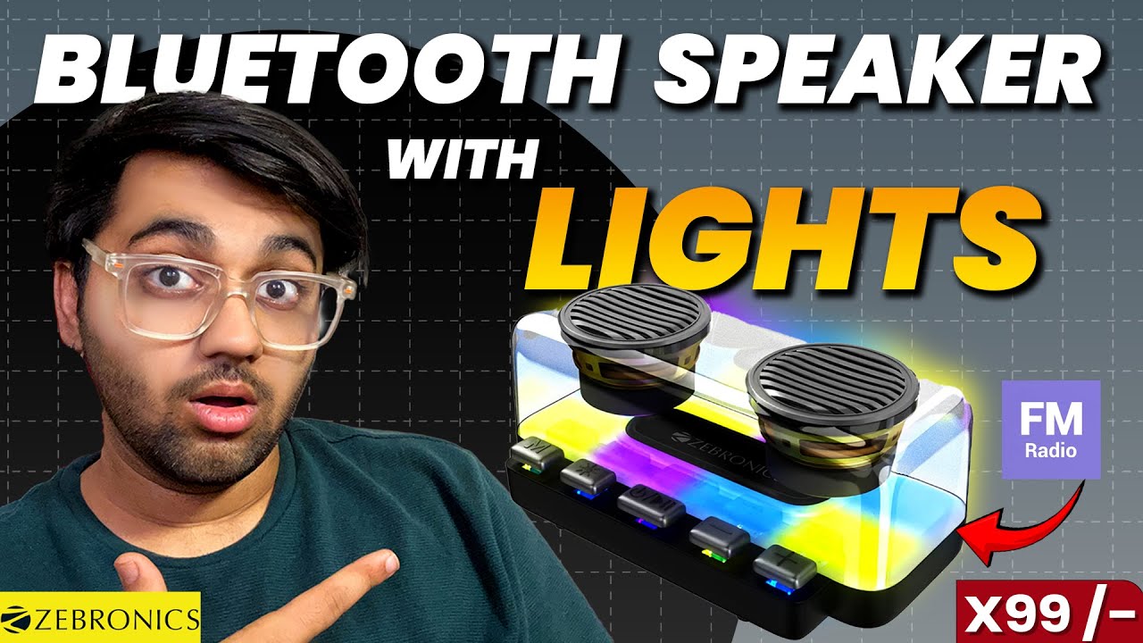 Zebronics Music Bomb 20 Is The BEST Speaker With RGB Lights? | Unboxing and Review