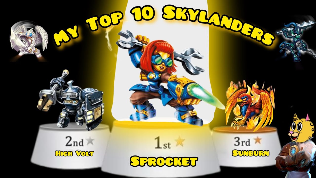 My Top 10 Favorite Skylanders!!!