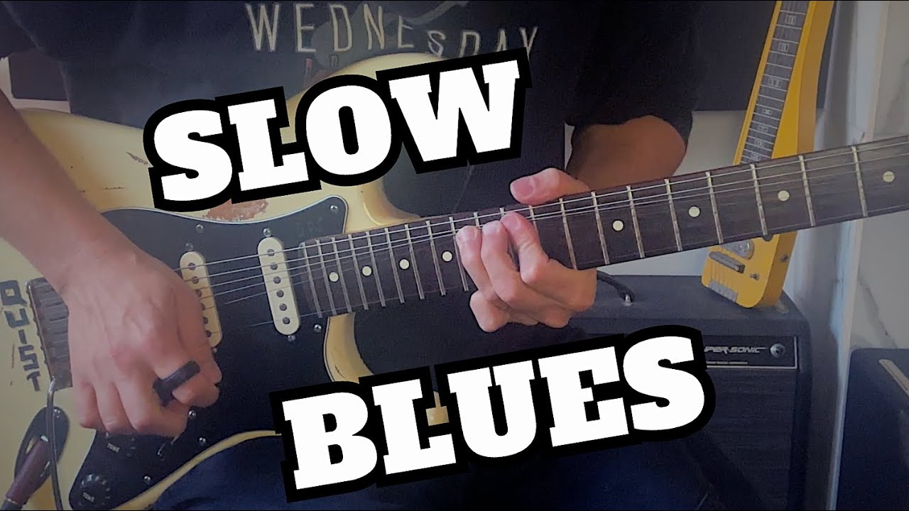 Super Slow Blues Guitar Backing Track (Bb)