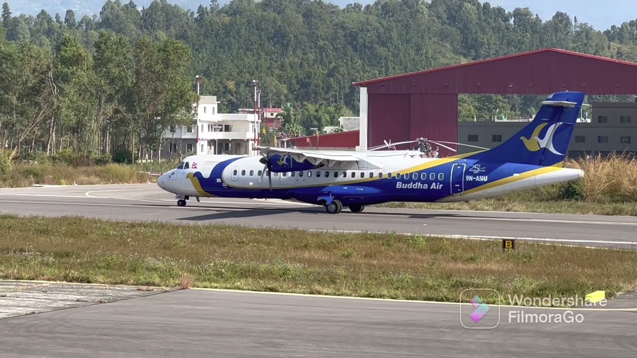 Test flight of Buddha ATR72 at Birendranagar Surkhet airport 2079-07-30