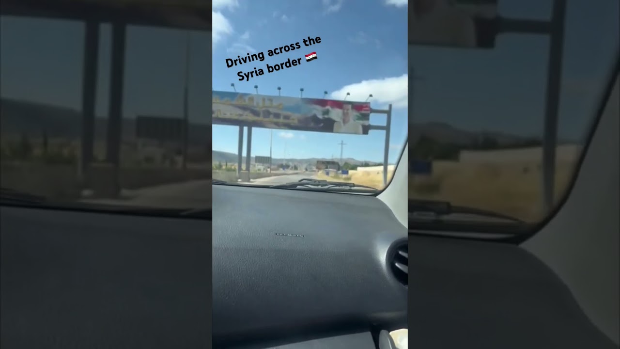 Driving across the Syrian border from Lebanon!! 🇱🇧 🇸🇾