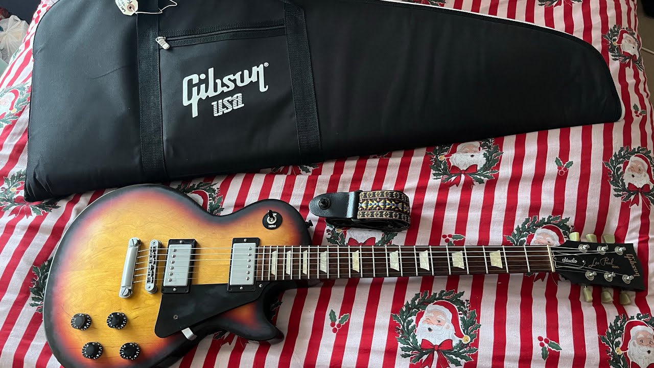 Gibson 2016 Les Paul Studio Faded T Fireburst Guitar (unboxing new guitar like & subscribe)