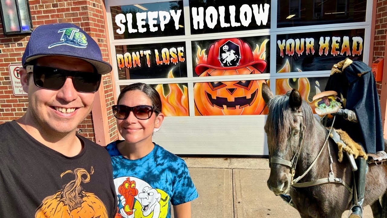 Hot Day In Sleepy Hollow NY🔥 Haunted Bar & Headless Horseman Burger ~ Halloween 2025 Anticipation 
