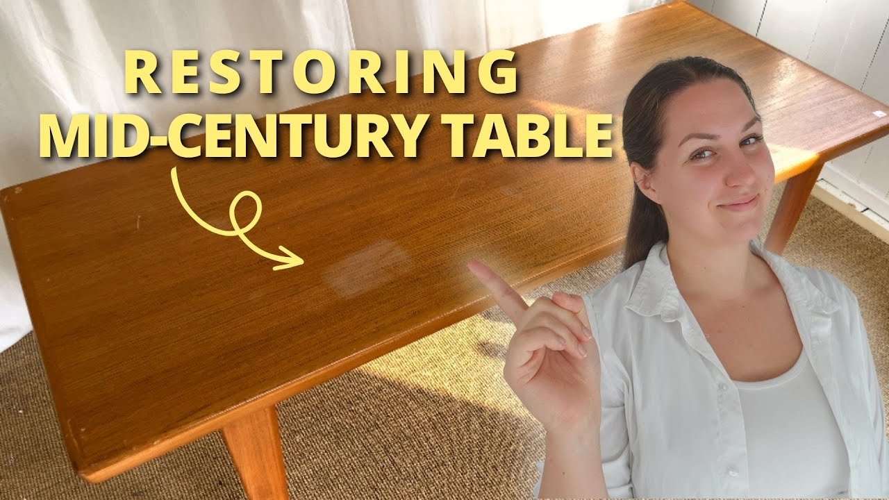 Restore Mid-Century Table in 4 Easy Steps | How to Save and Restore Teak Coffee ☕️ Table
