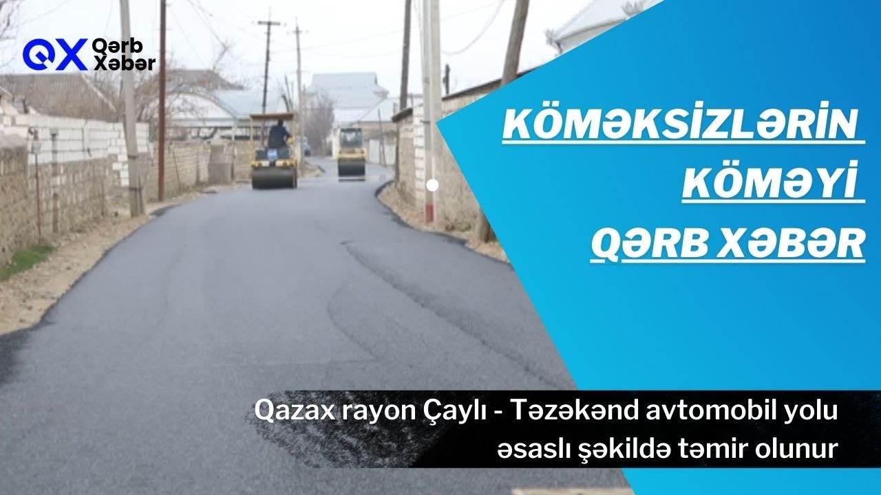 Qazaxda kənd yolları bərpa olunur / Qərb Xəbər
