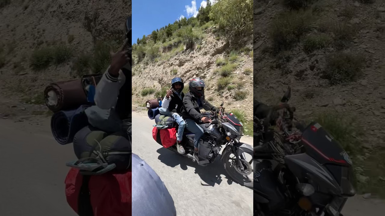 Most loaded Honda CB shine 125 😱😱 | in Ladakh | #ladakh #2023 #hondacbshine #honda #modified