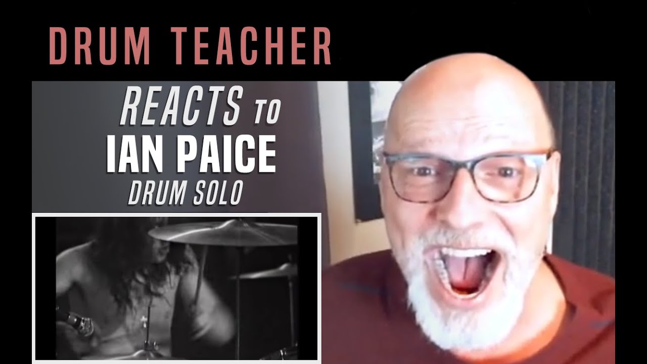 Drum Teacher Reacts to Ian Paice - Drum Solo
