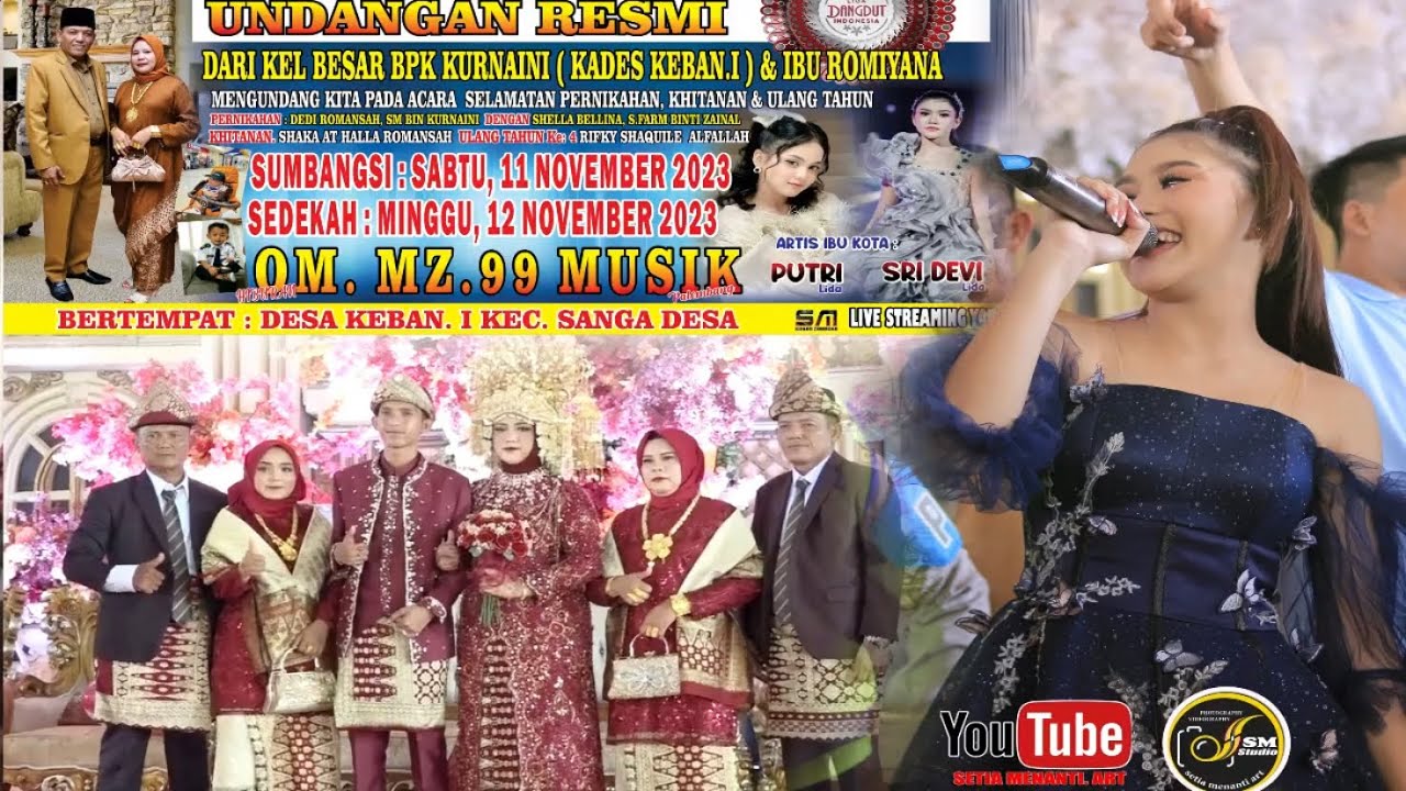 Sri Devi live desa keban 1 acara pernikahan Dedi romansa & Shela  #om mz 99 musik  Minggu 12 11 23