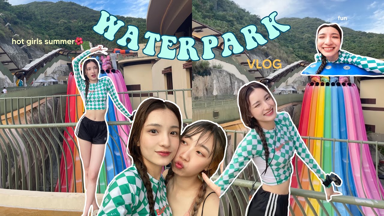 忘我水上樂園篇： 與我度過hot summer☀️(初次踏足海洋公園水上樂園🐬有豔遇？）feat. FOREO PEACH 2🍑 New Product!
