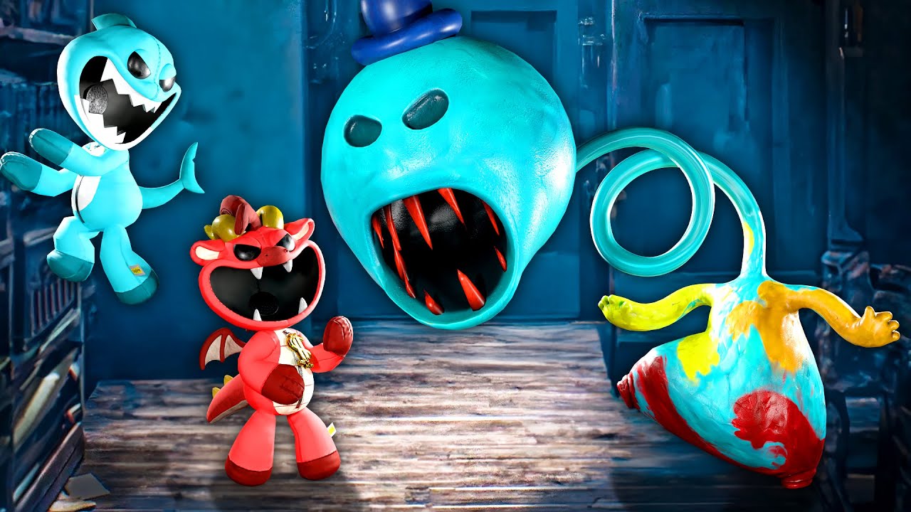 Nightmare critters descubren a DOEY (Poppy Playtime Chapter 4)