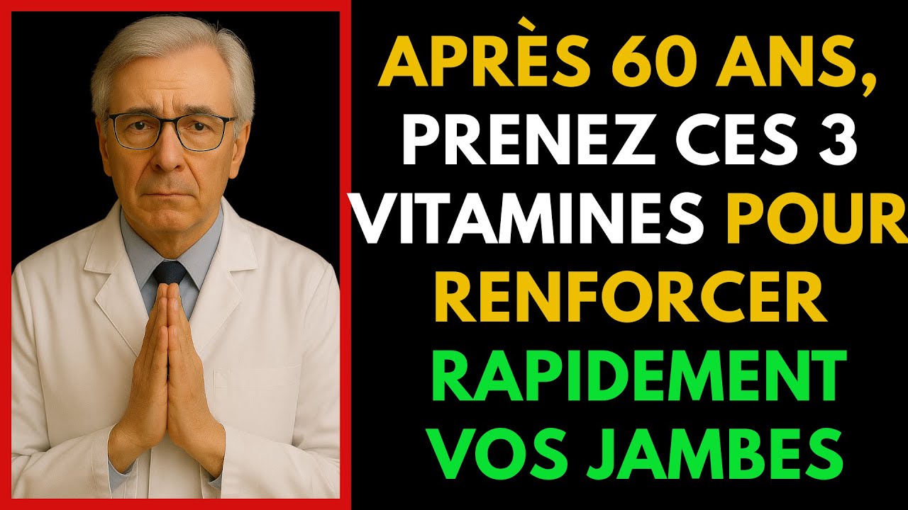 FAIBLESSE DES JAMBES À 60 ANS ? RENFORCEZ-LES AVEC CES 3 VITAMINES ESSENTIELLES !