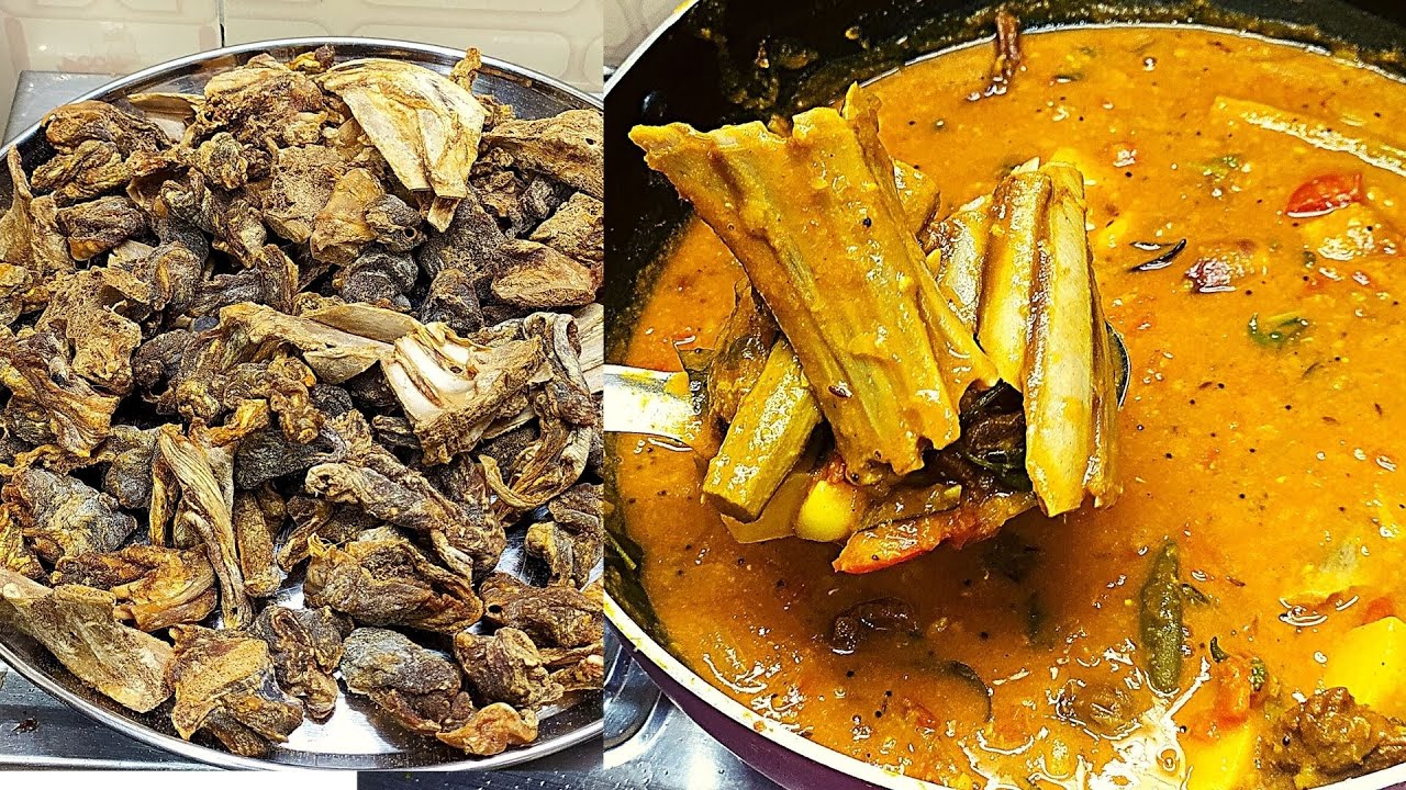 உப்புக்கண்டம் வச்சு சாம்பார் செஞ்சு பாருங்க | UppuKandam Sambar | Dry Mutton Sambar | Uppu Kandam