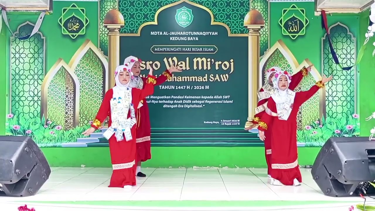 TARI ISLAMI | KUN ANTA | PHBI ISRO MI'ROJ MDTA Al-Jauharotunnaqiyyah Kedung Baya