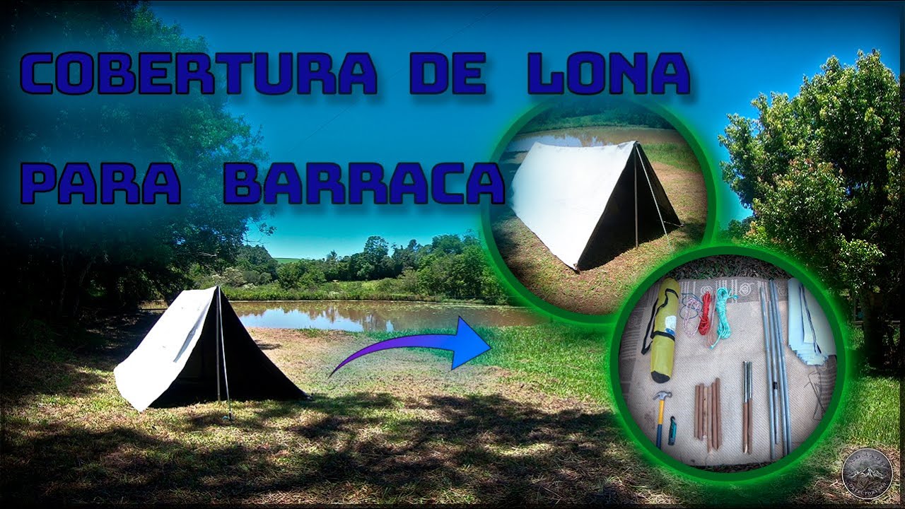 Cobertura de lona para barraca