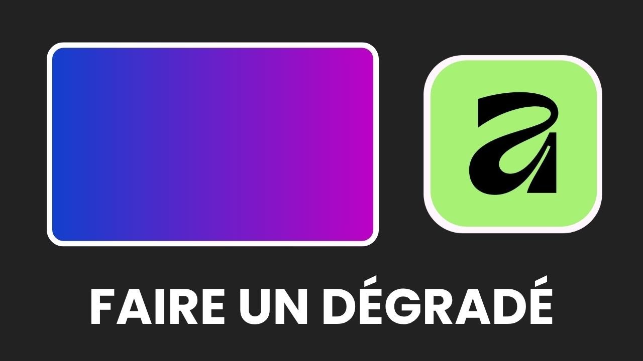 Comment faire un dégradé sur Affinity